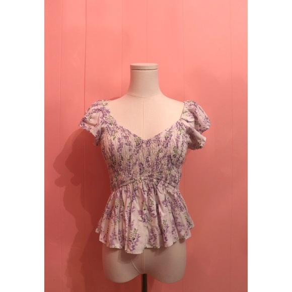 Japna Floral Ruffle Top - Picture 1 of 4
